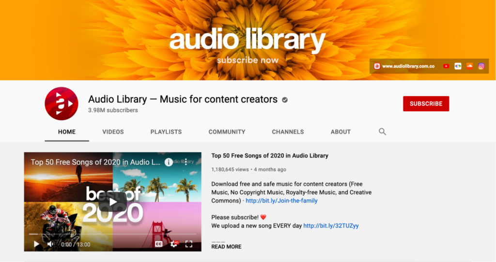 Audio Library: Download Free Music for Videos