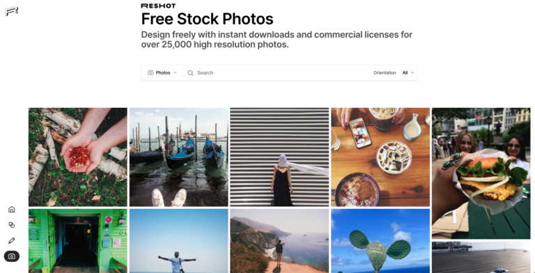 A collage of diverse stock images on one of the best sites for free images, offering downloads that include nature, food, travel, and lifestyle photos.