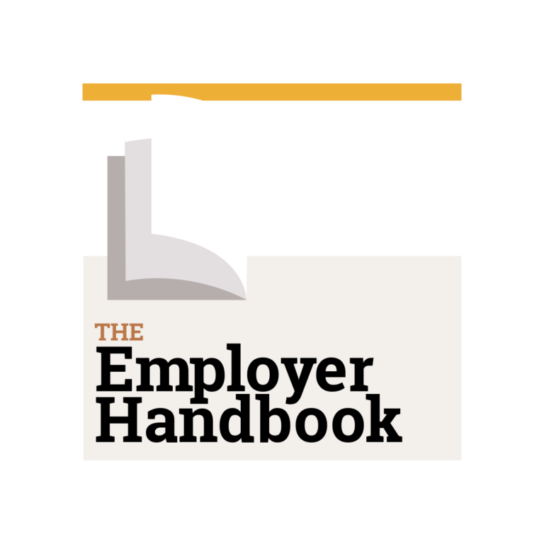 Logo design for "the employer handbook.