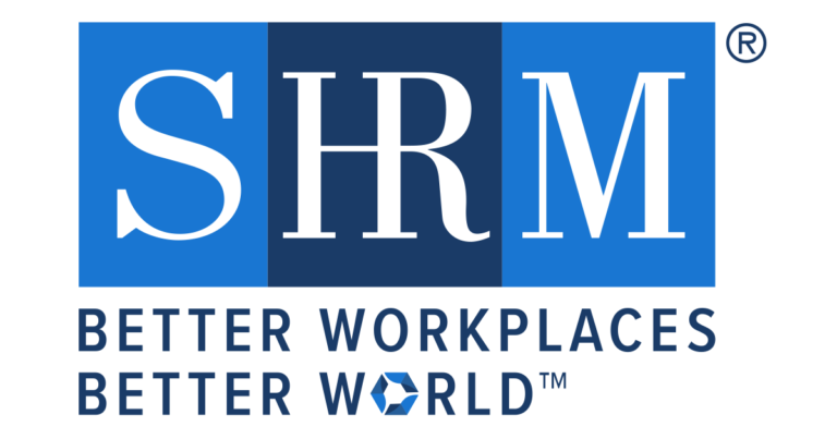 Logo of the society for human resource management (shrm) with the tagline "better workplaces better world"™.