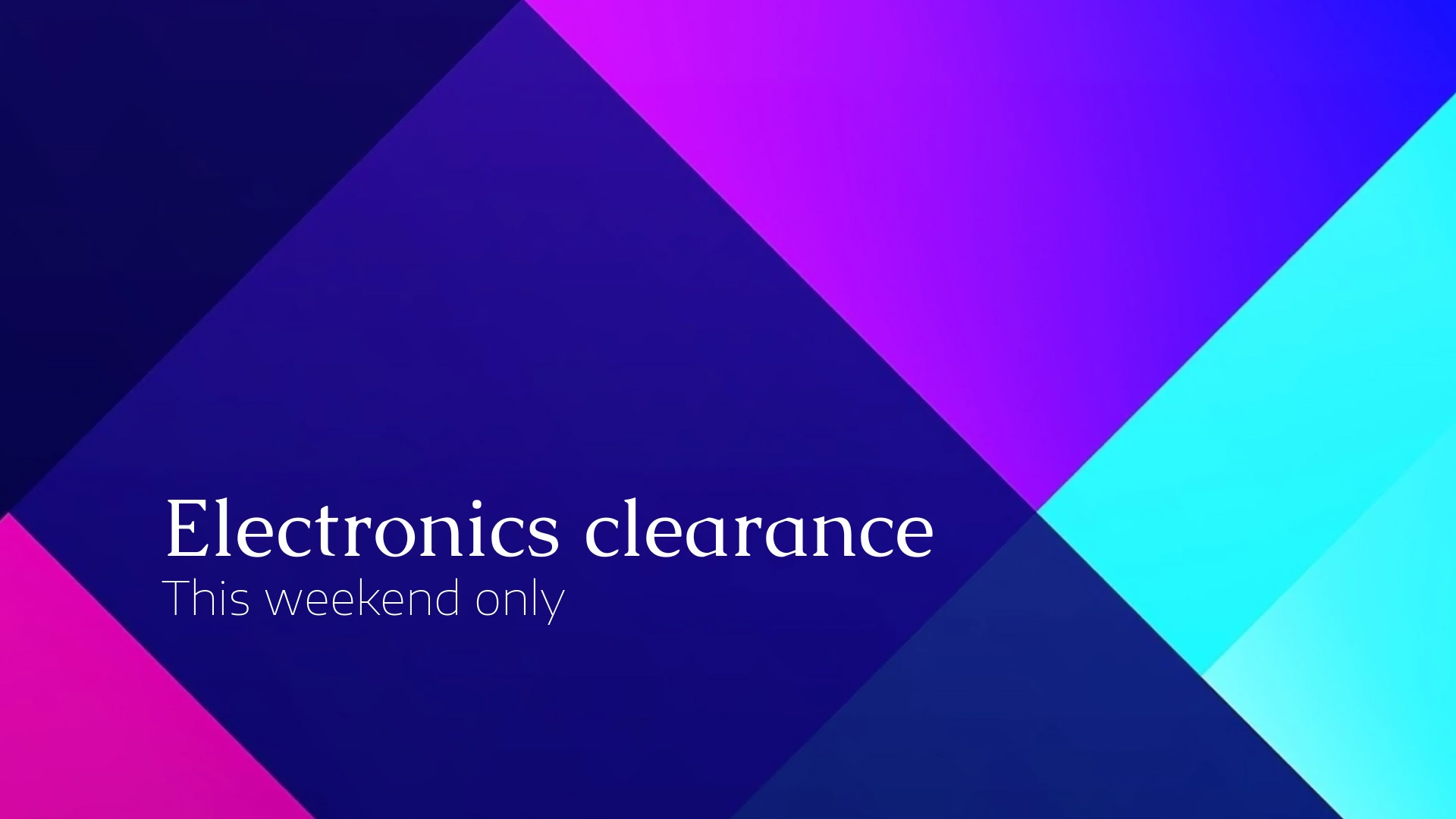 Electronics Clearance Sale thumb