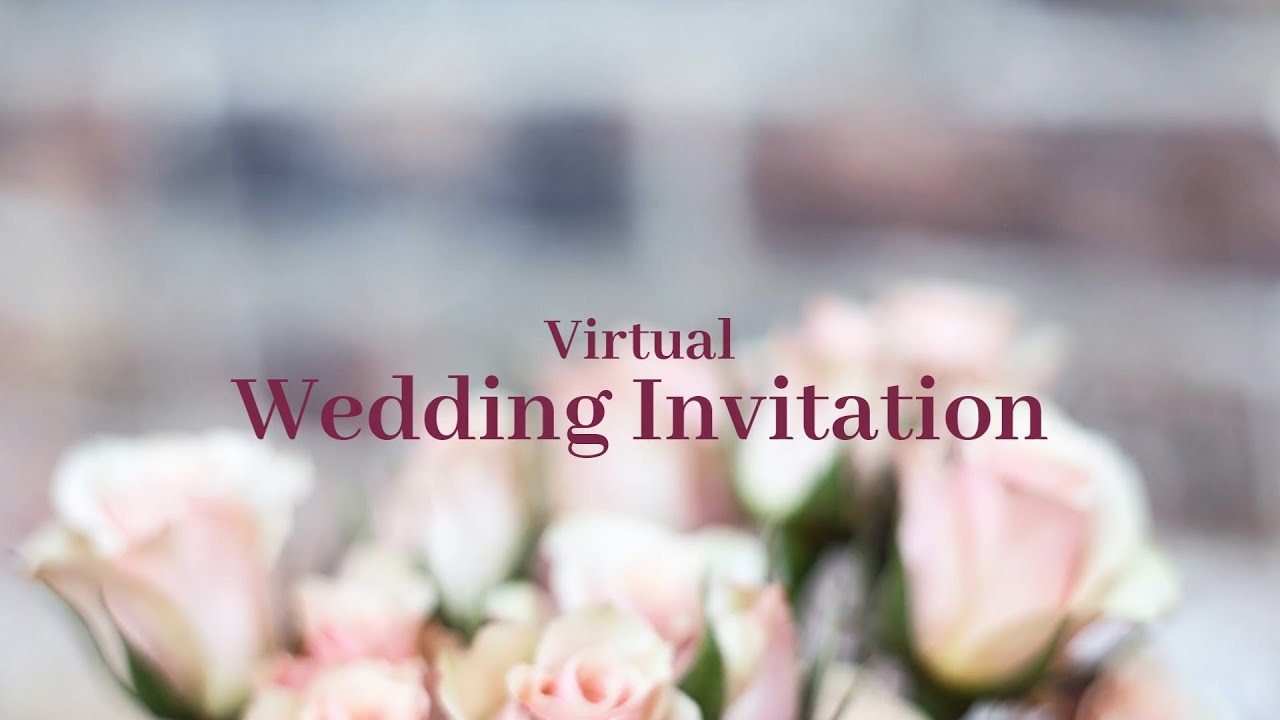 Virtual Wedding Invitation - thumb