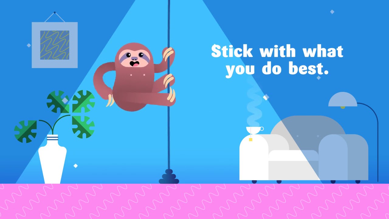 funky sloth ad