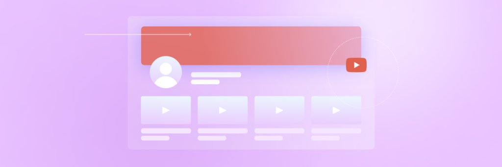 A stylized illustration of a Biteable video streaming interface with play buttons and user interaction options.