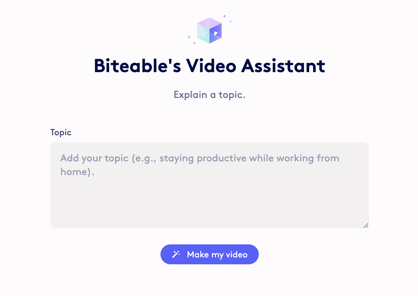 How to make an explainer video using AI - Biteable