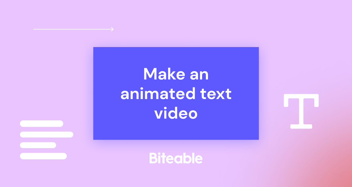 Animera text med vår Text Animation Maker